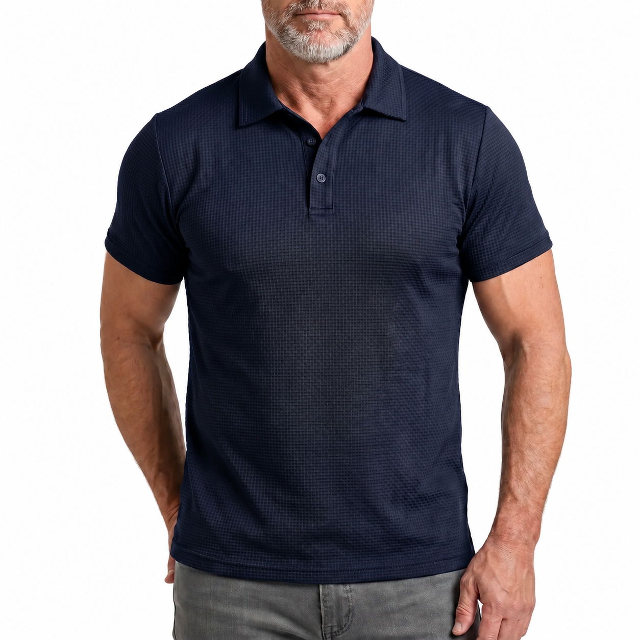 Polo Textura Premium de Corte Moderno