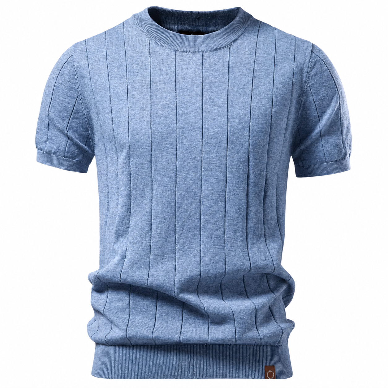 Luca | Camiseta de lujo con cuello acanalado
