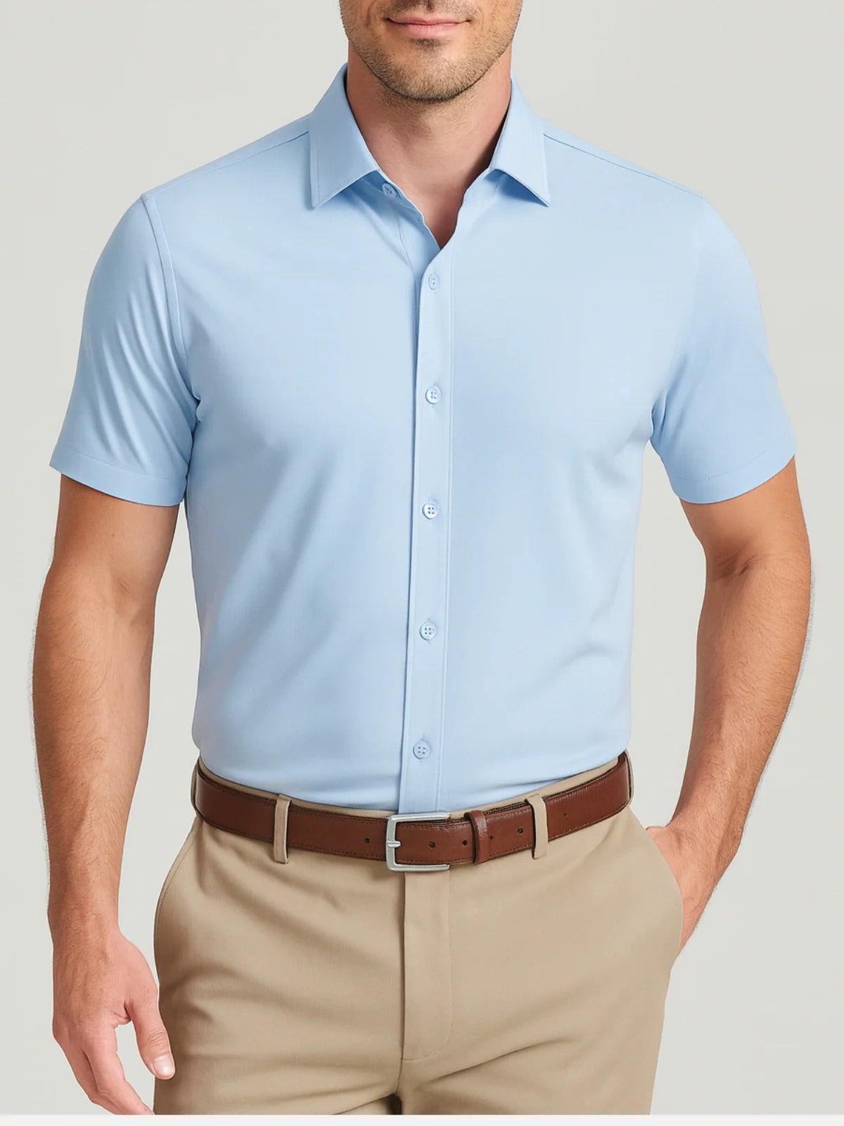 Camisa Elástica Sin Planchado