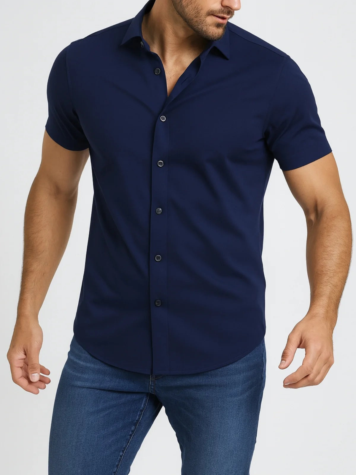 Camisa Elástica Sin Planchado