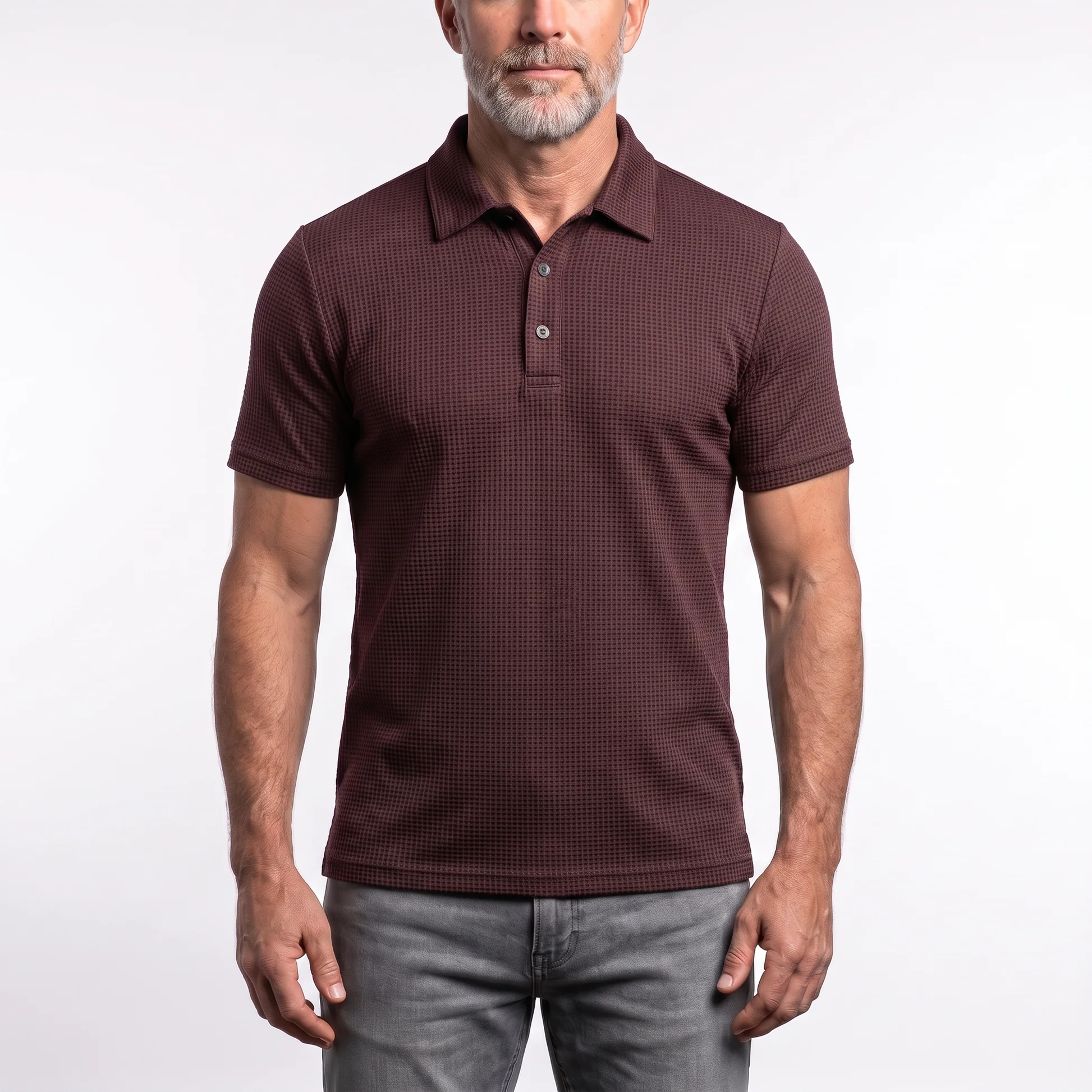 Polo Textura Premium de Corte Moderno
