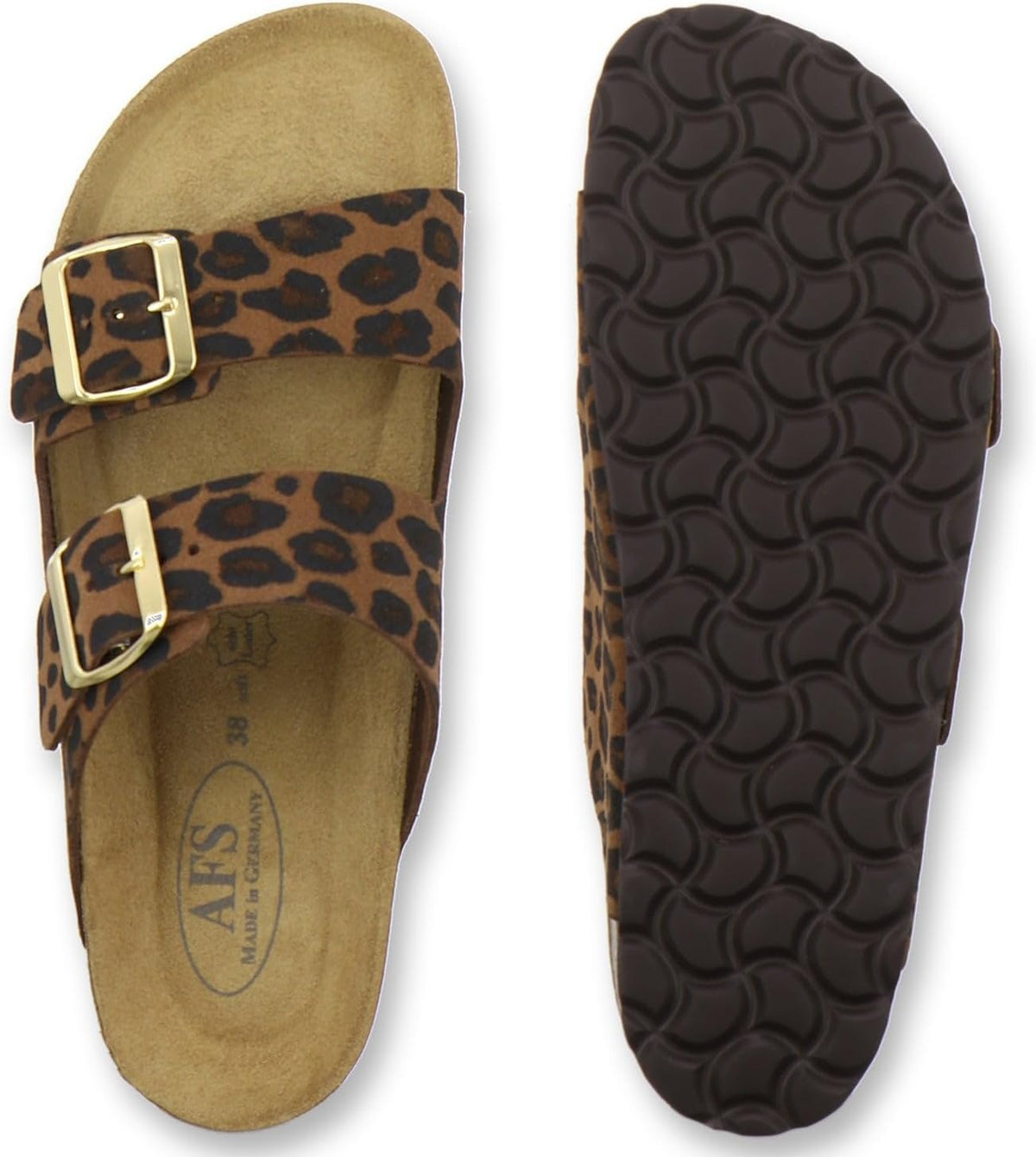 Sandalia de Doble Hebilla Ajustable