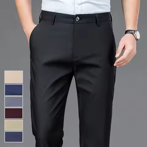 Pantalones elásticos de corte ajustado